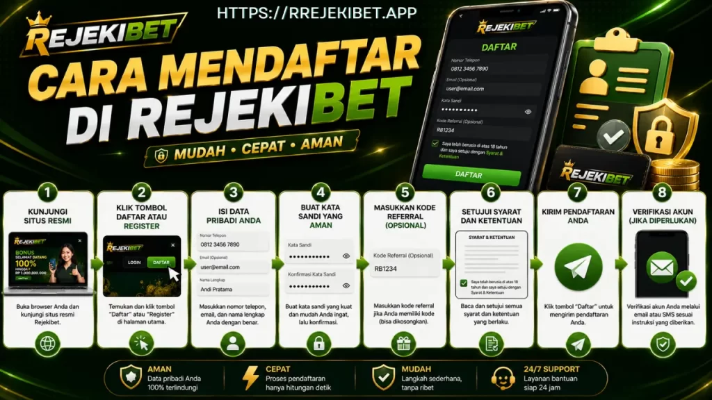 Cara Mendaftar di Rejekibet