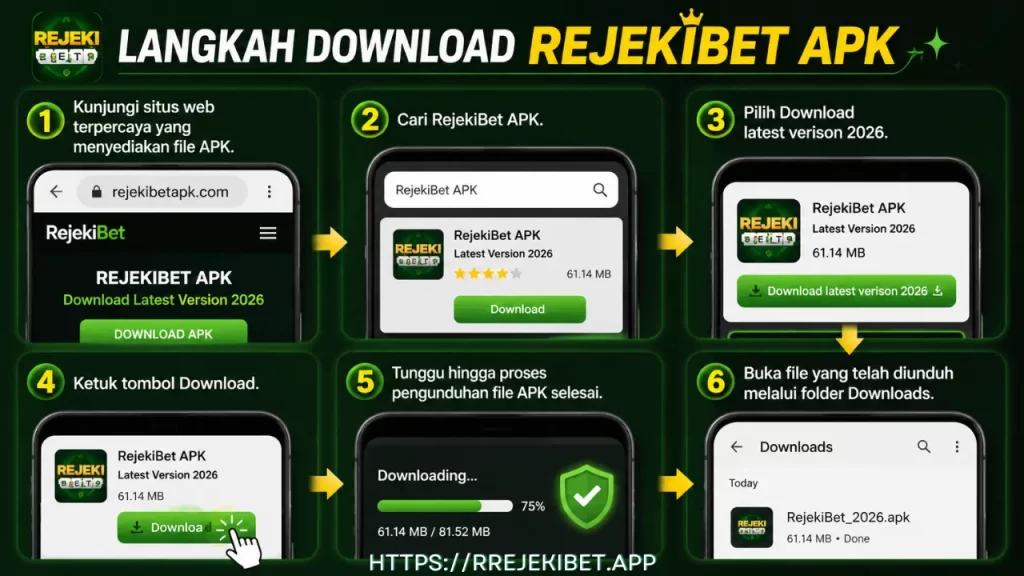 Langkah Download RejekiBet APK